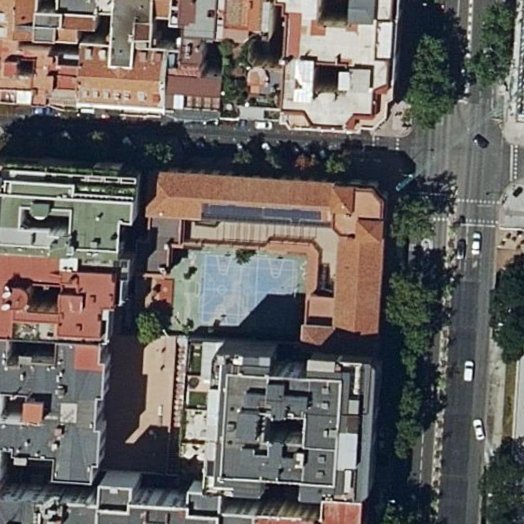 Вид згори на територію школи «Reina Victoria»