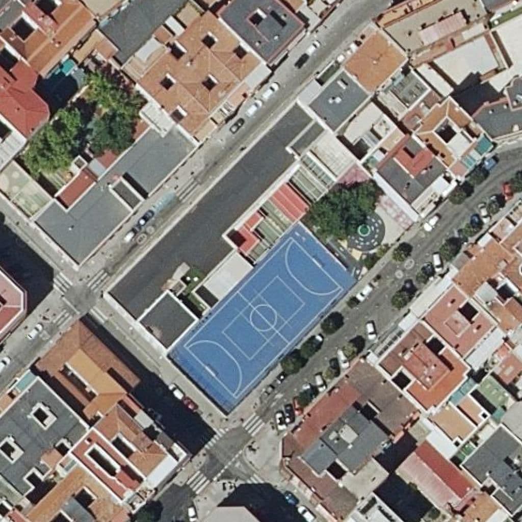 Aerial view of the grounds of Luis Bello