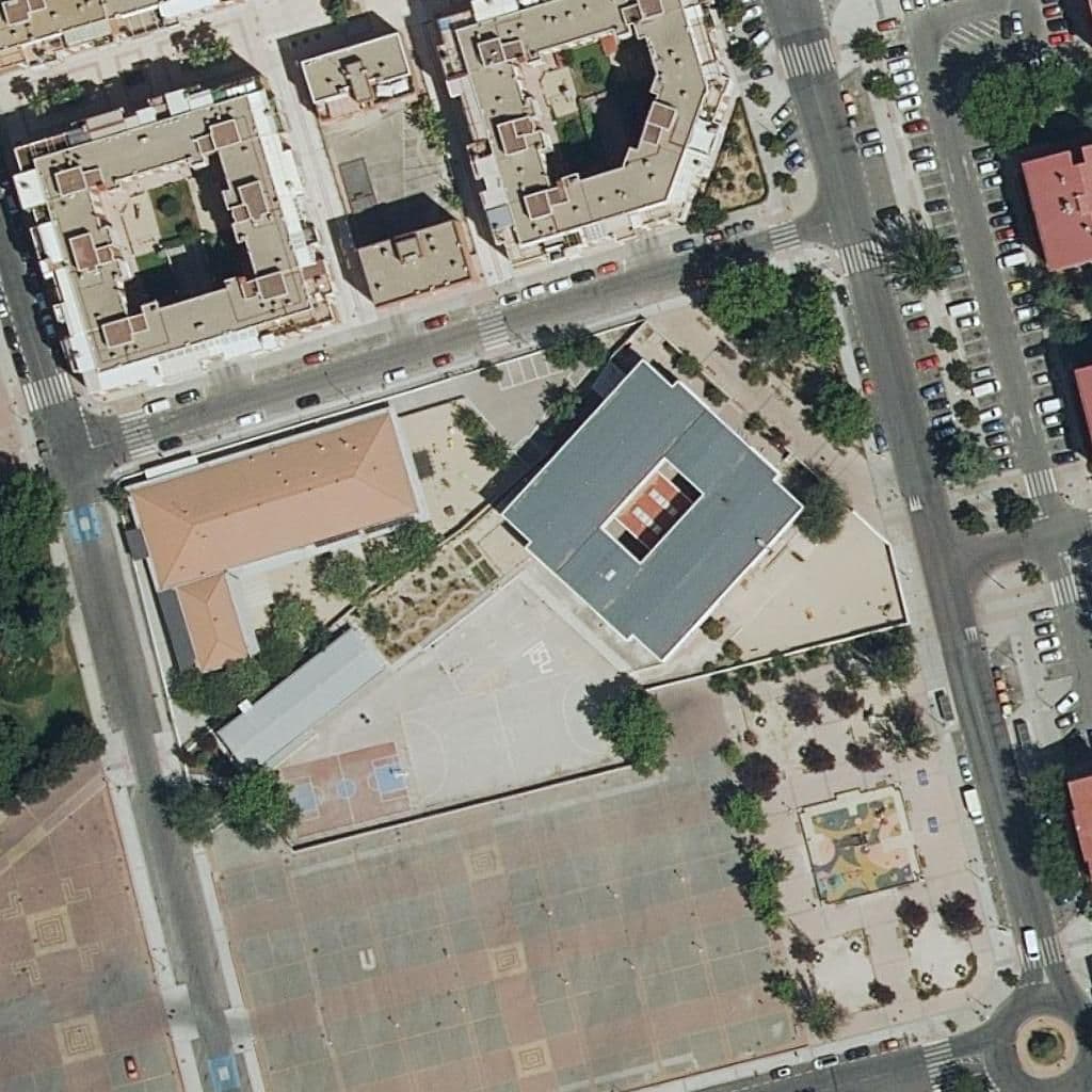 Aerial view of the grounds of Juan De Herrera