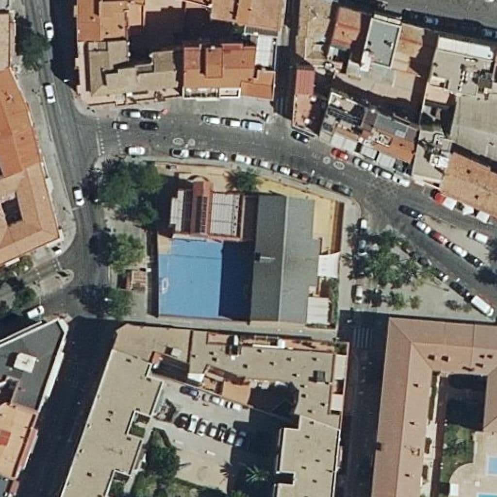 Aerial view of the grounds of Manuel De Falla