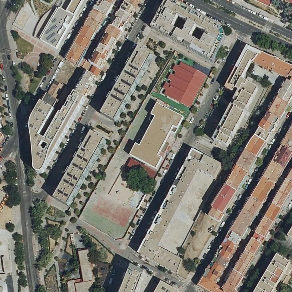 Aerial view of the grounds of Eduardo Rojo