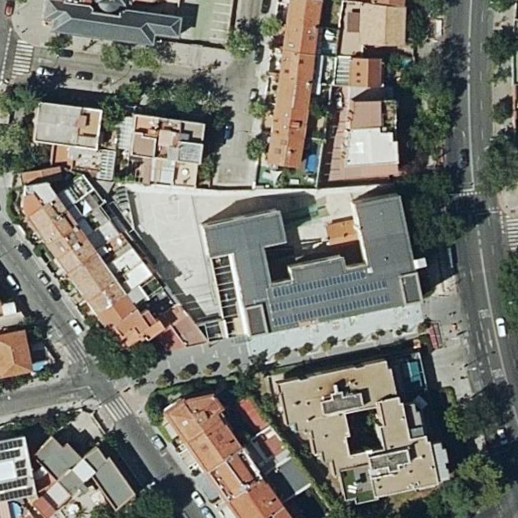 Aerial view of the grounds of Padre Poveda