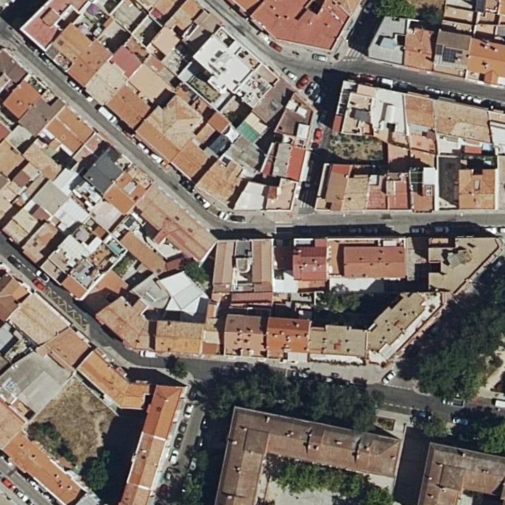 Aerial view of the grounds of C.n.san Francisco Javier