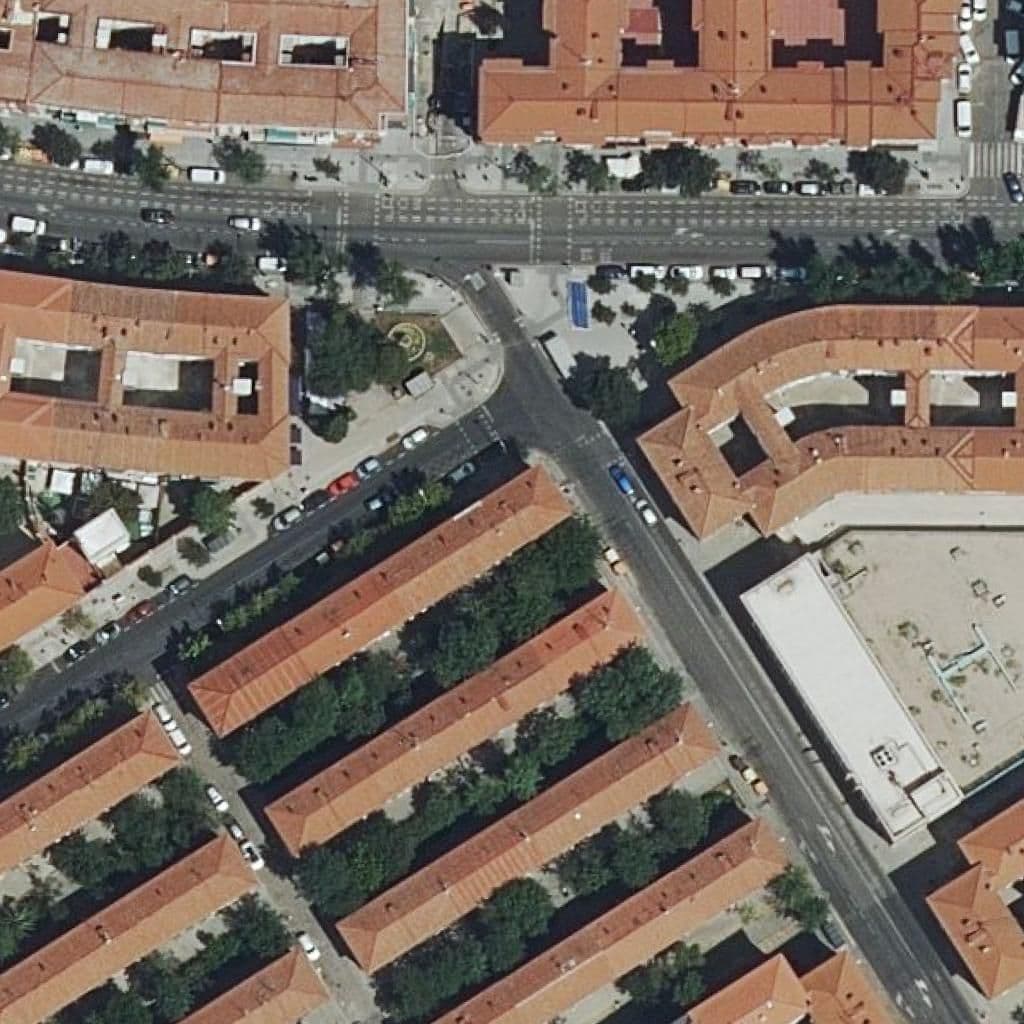 Aerial view of the grounds of San Ignacio De Loyola