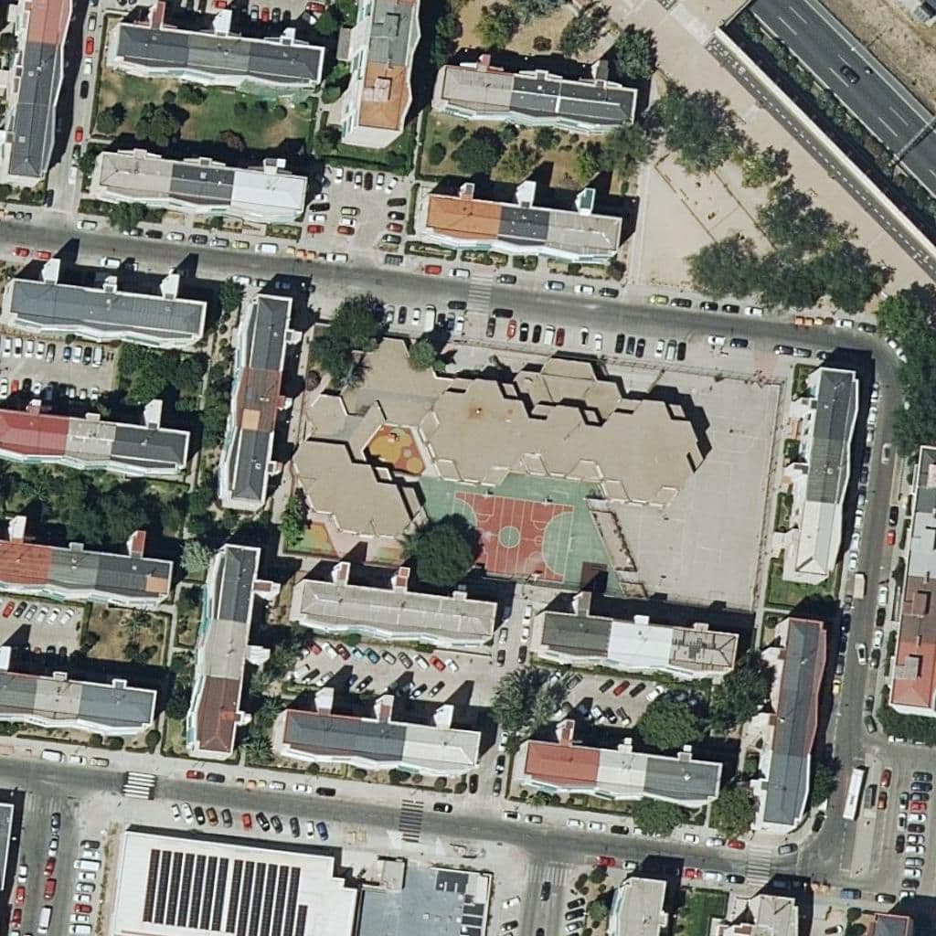 Aerial view of the grounds of Alezaya