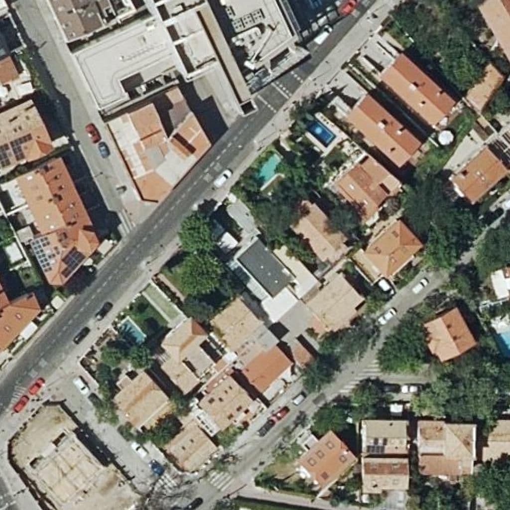 Aerial view of the grounds of Bambi