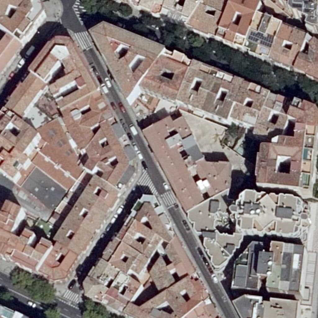 Aerial view of the grounds of El Buen Pastor
