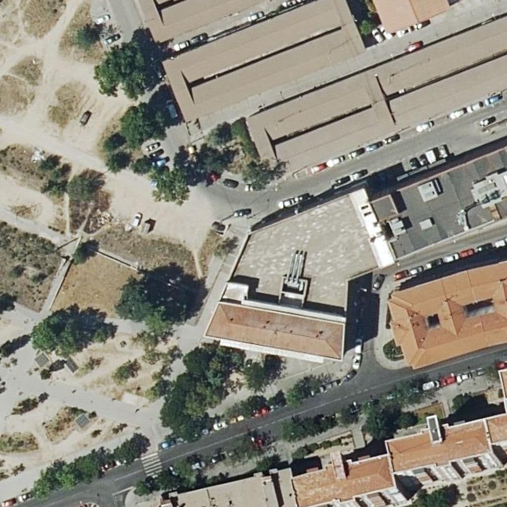 Aerial view of the grounds of Centro Cultural Siglo Xxi