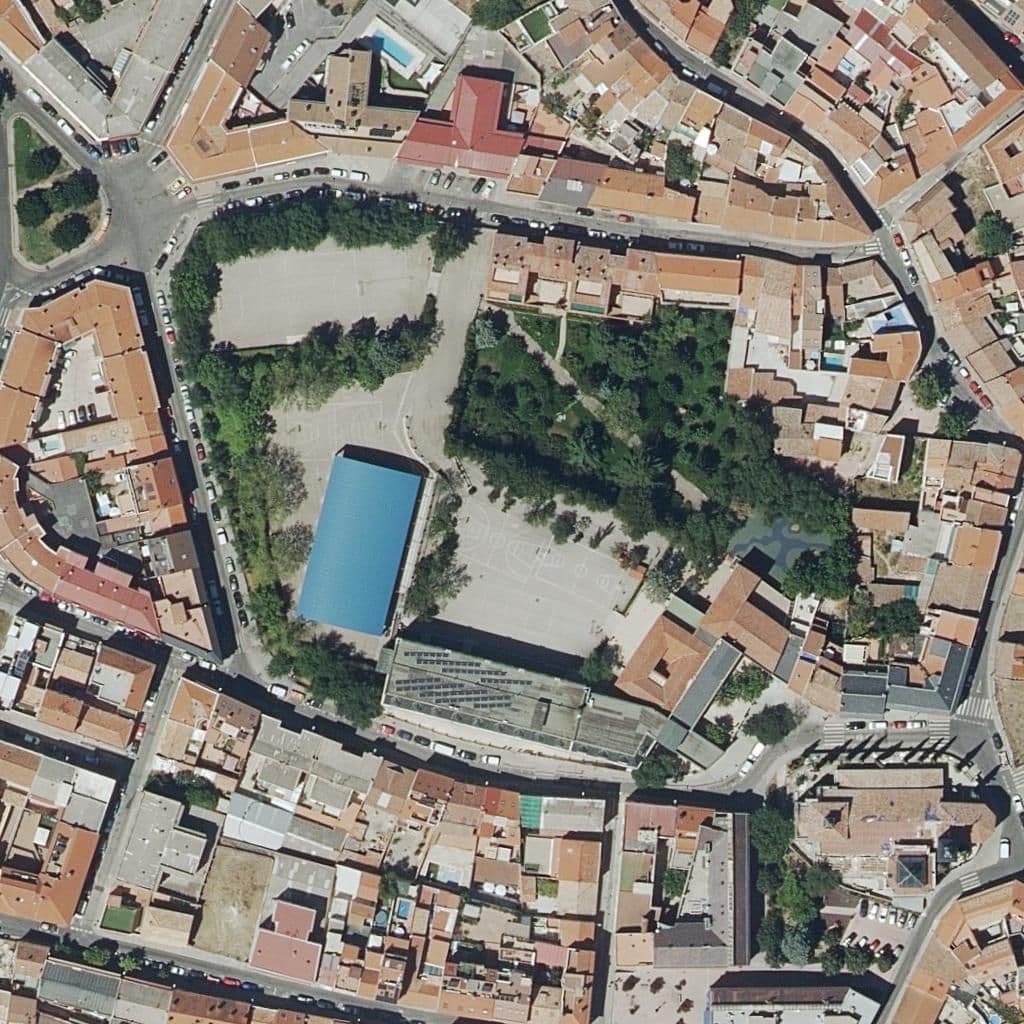 Aerial view of the grounds of Ateneo Coam