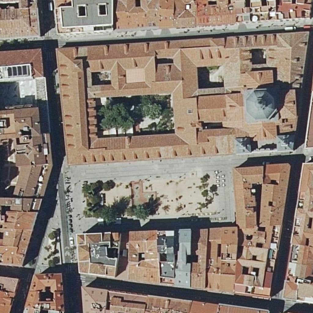 Aerial view of the grounds of Comendadoras De Santiago