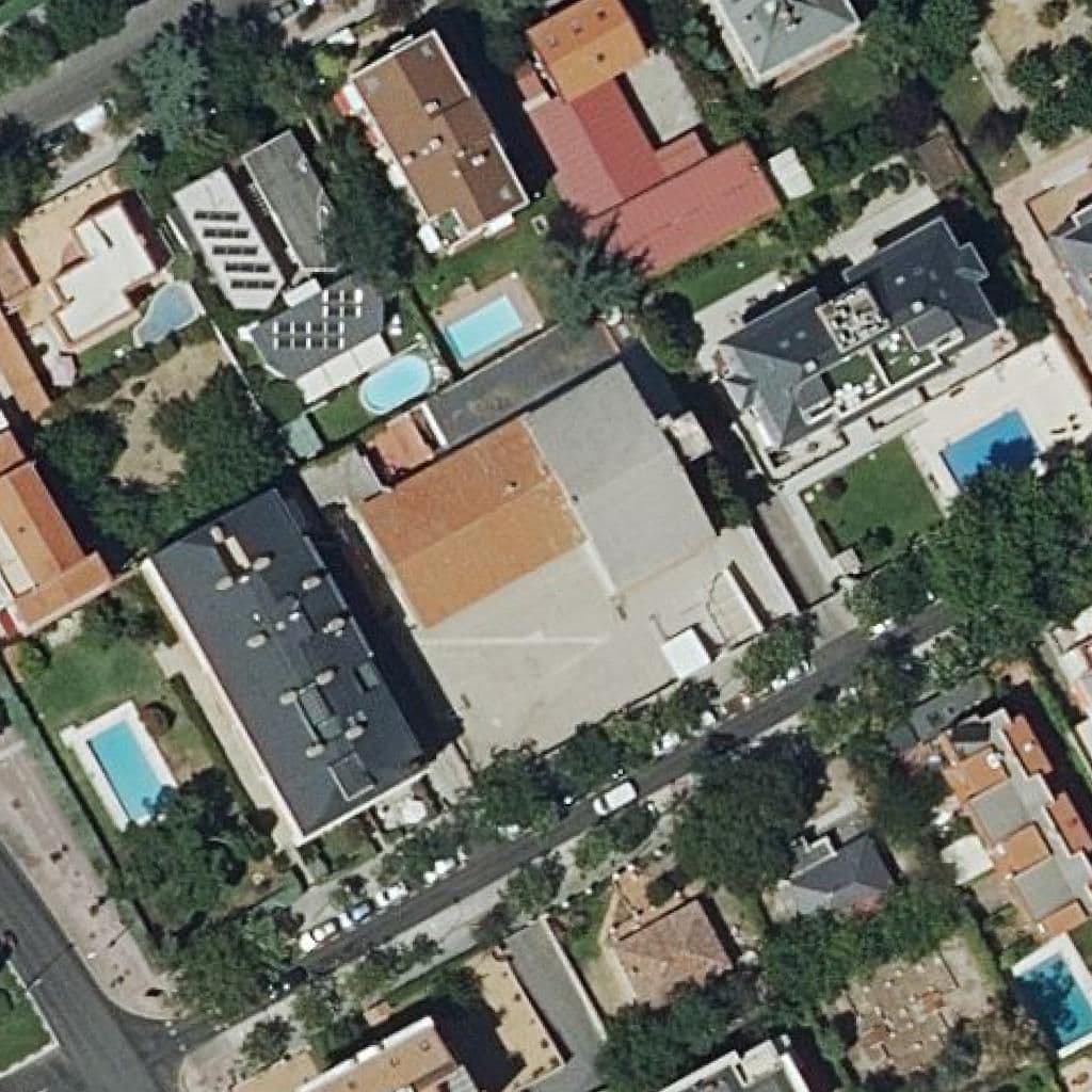 Aerial view of the grounds of Colegio Nuevo Equipo