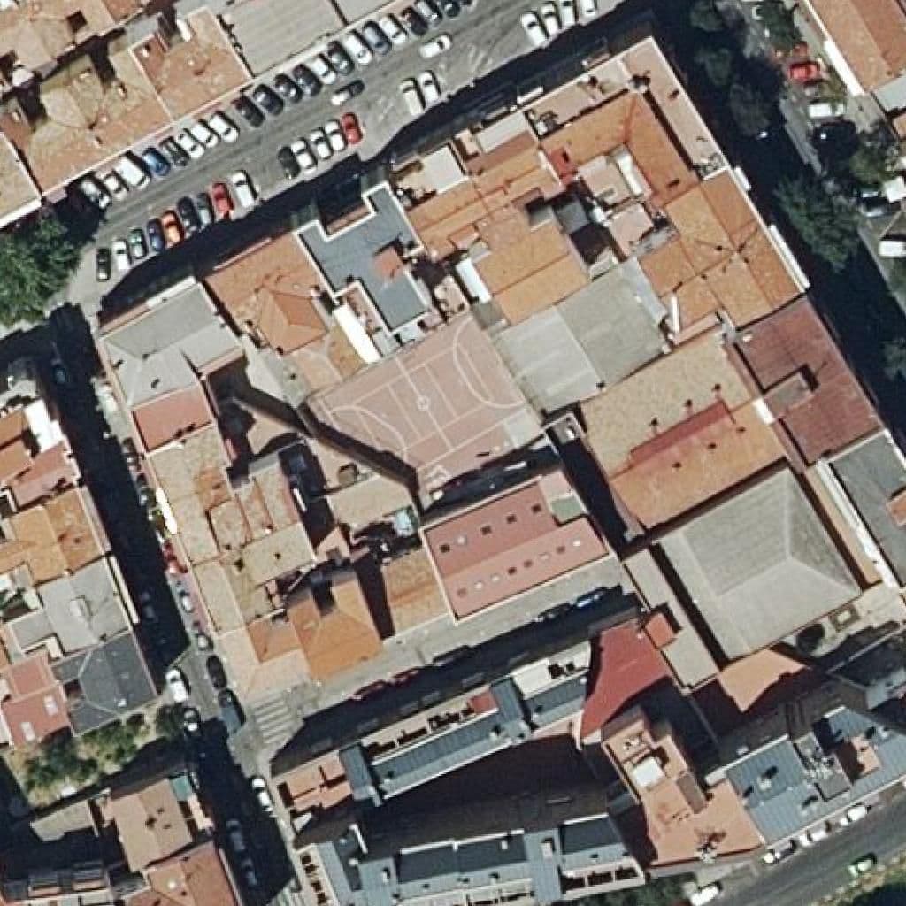 Aerial view of the grounds of Maria Reina