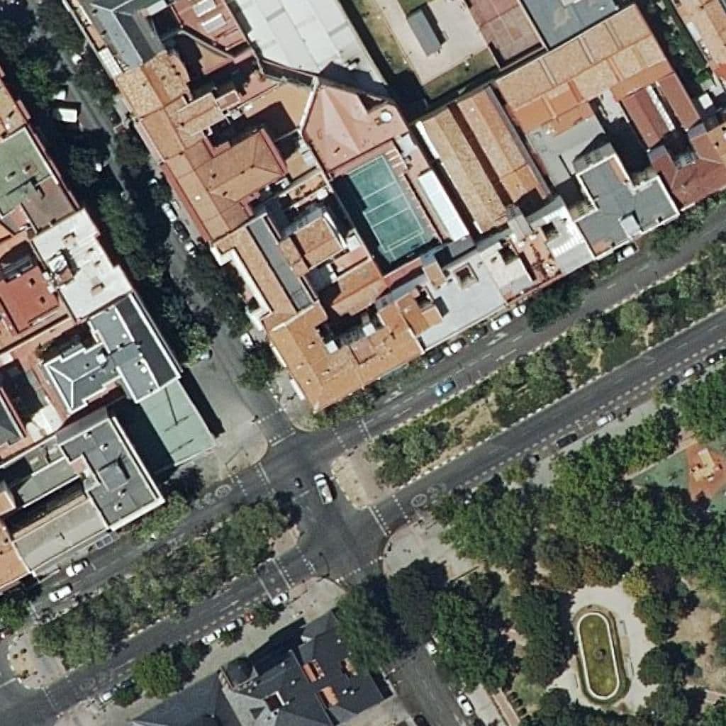 Aerial view of the grounds of Mirasierra
