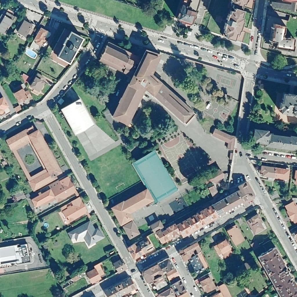 Aerial view of the grounds of N. S. De La Asuncion