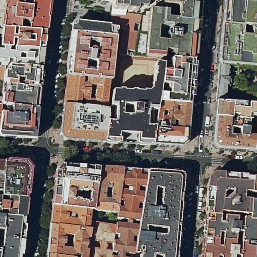 Aerial view of the grounds of Ntra. Sra. De Los Dolores