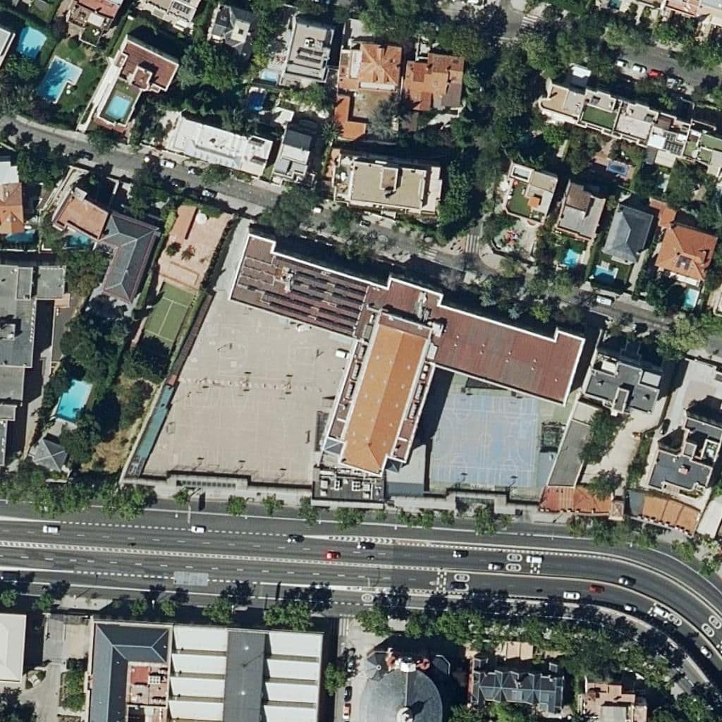 Aerial view of the grounds of Nuestra Señora De Las Maravillas