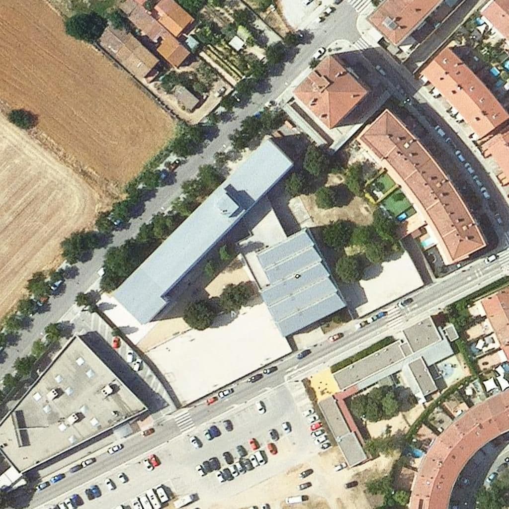 Вид згори на територію школи «Institut Montmeló»