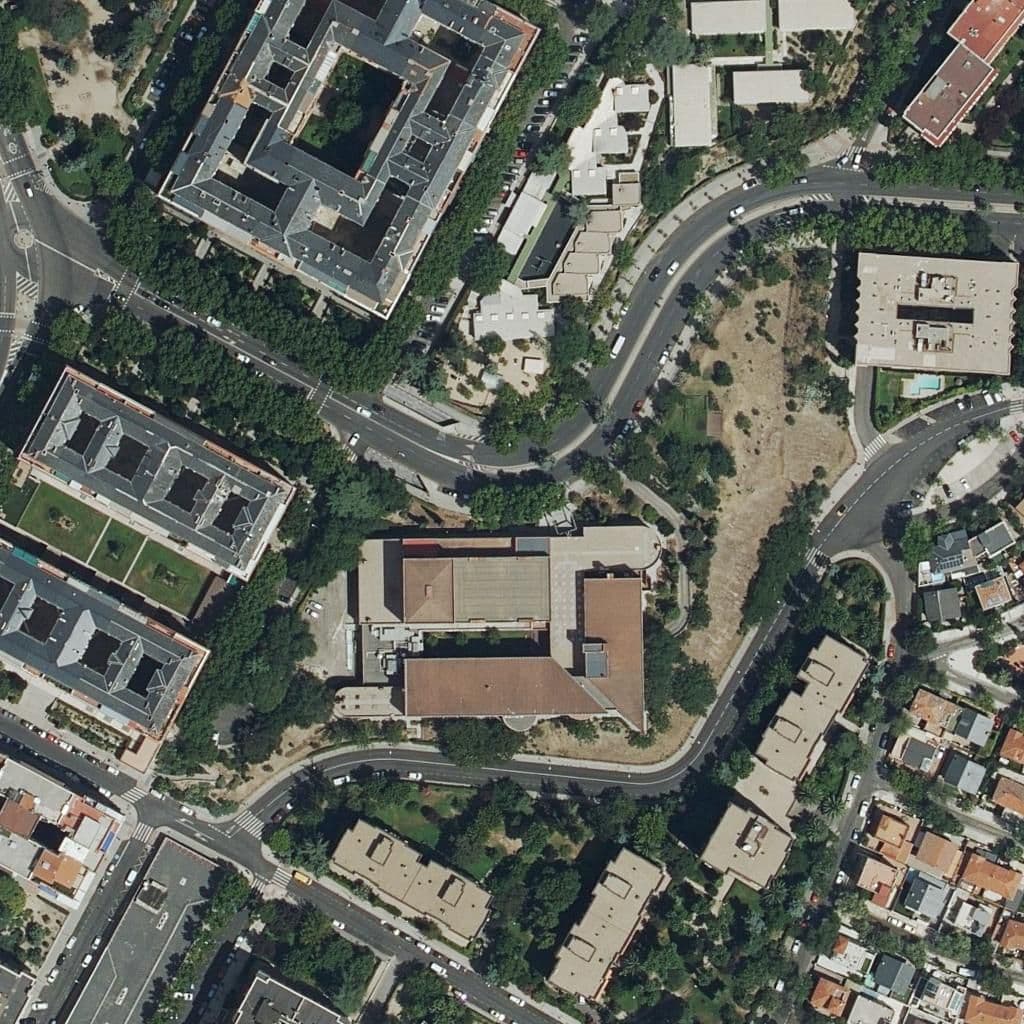 Aerial view of the grounds of Reyes Magos
