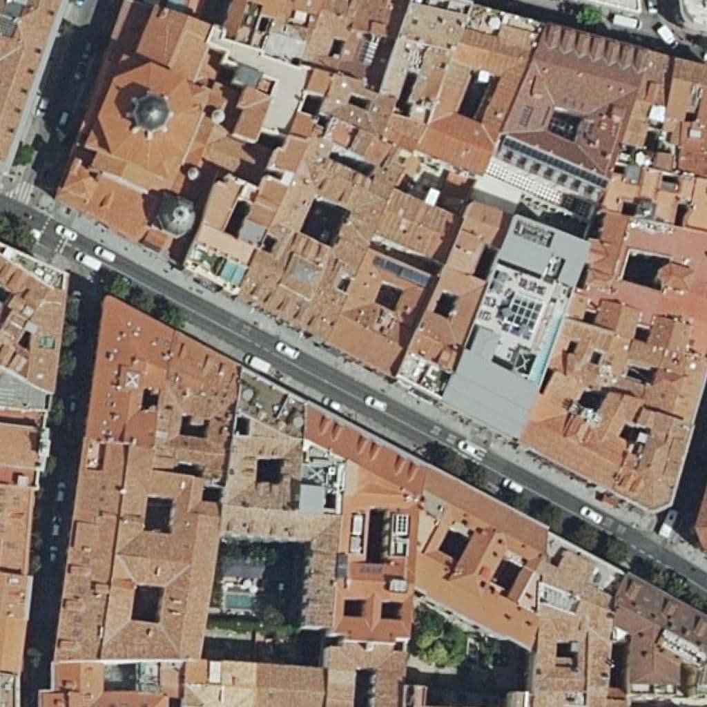Aerial view of the grounds of Atocha