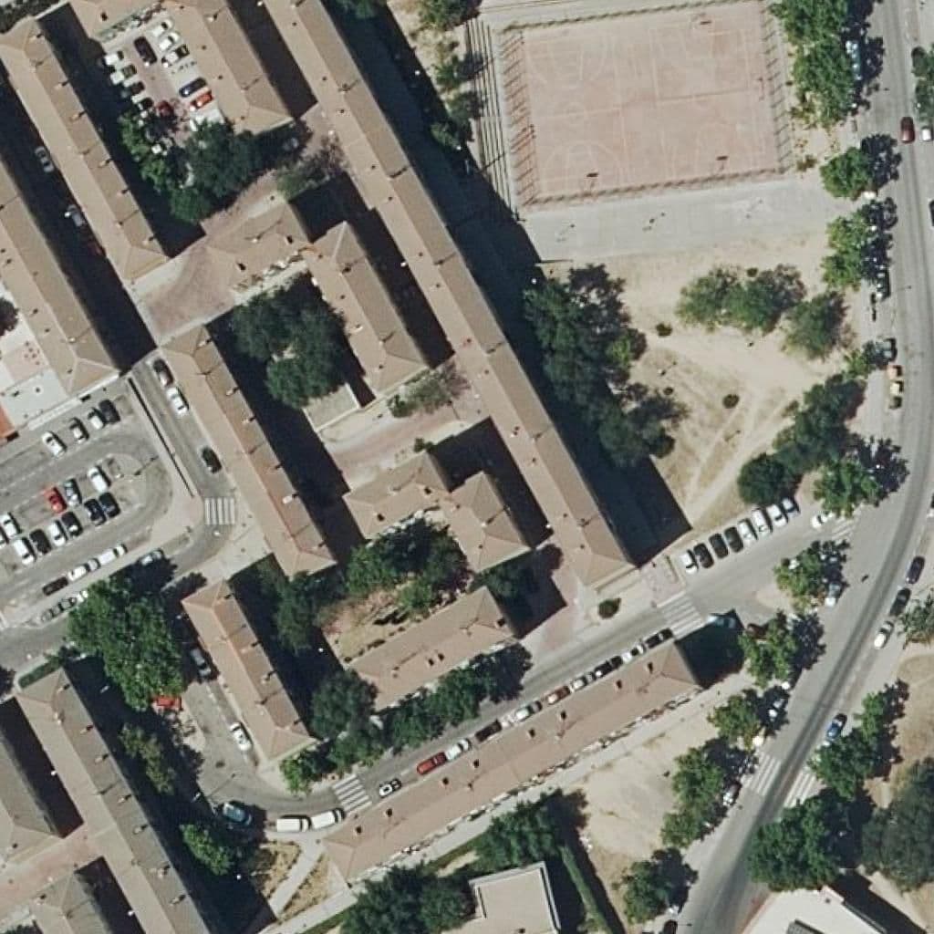 Aerial view of the grounds of San Jose