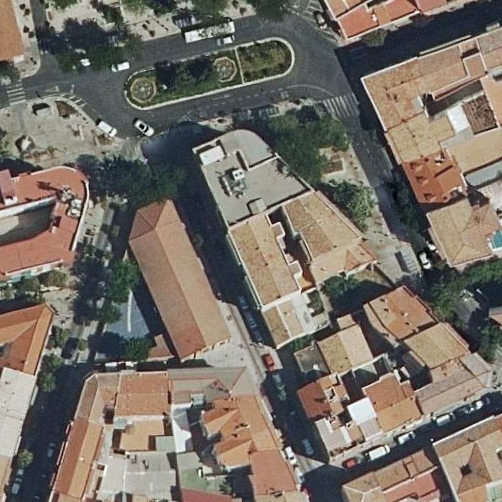 Aerial view of the grounds of Liceo San Pablo