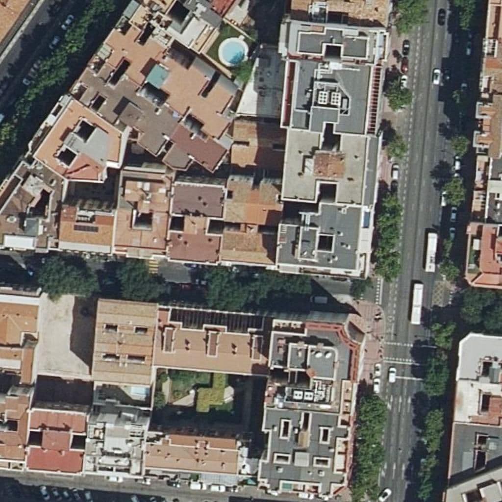 Aerial view of the grounds of Santa Isabel