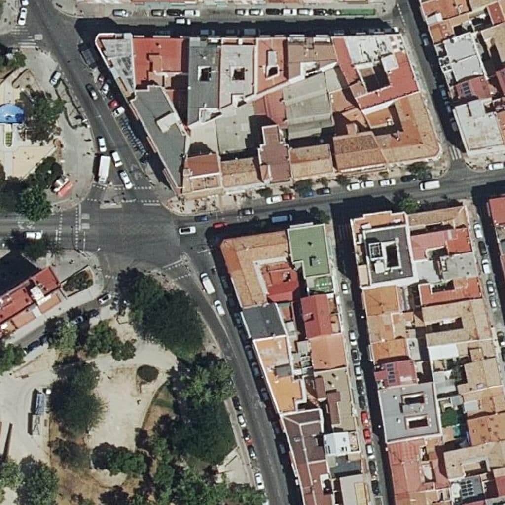 Aerial view of the grounds of Sobrino