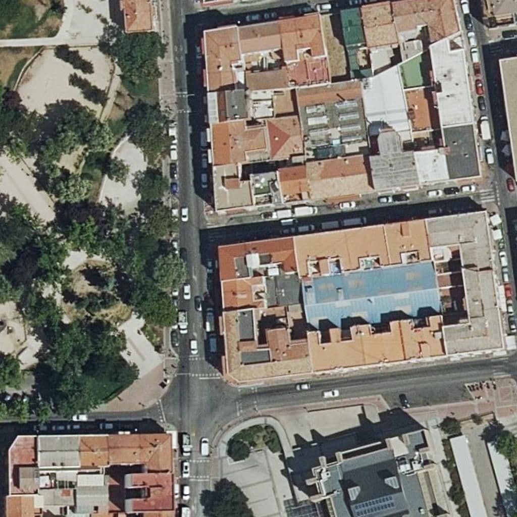Aerial view of the grounds of Sobrino