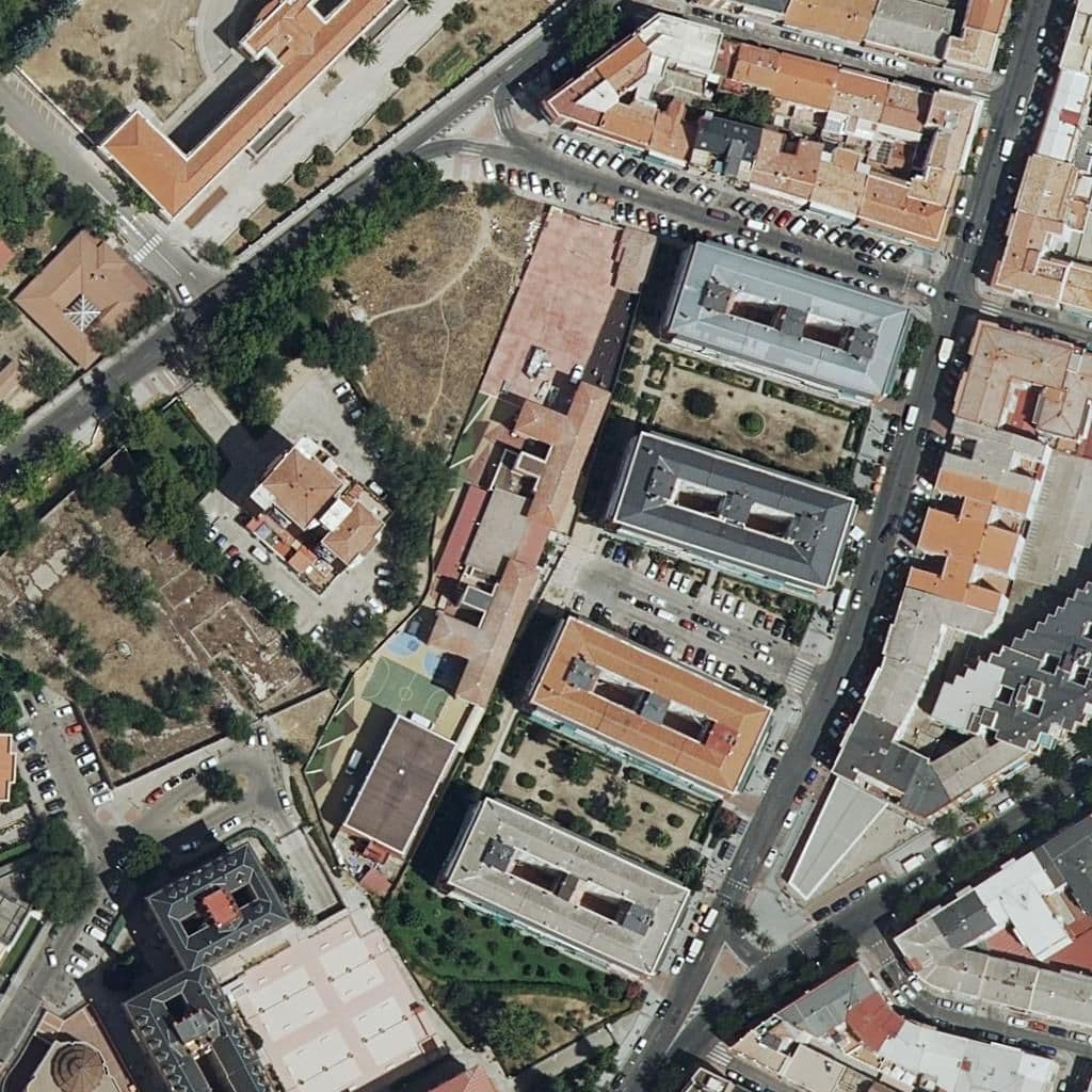 Aerial view of the grounds of Virgen Del Pilar