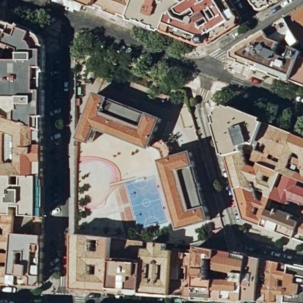 Aerial view of the grounds of Amador De Los Rios