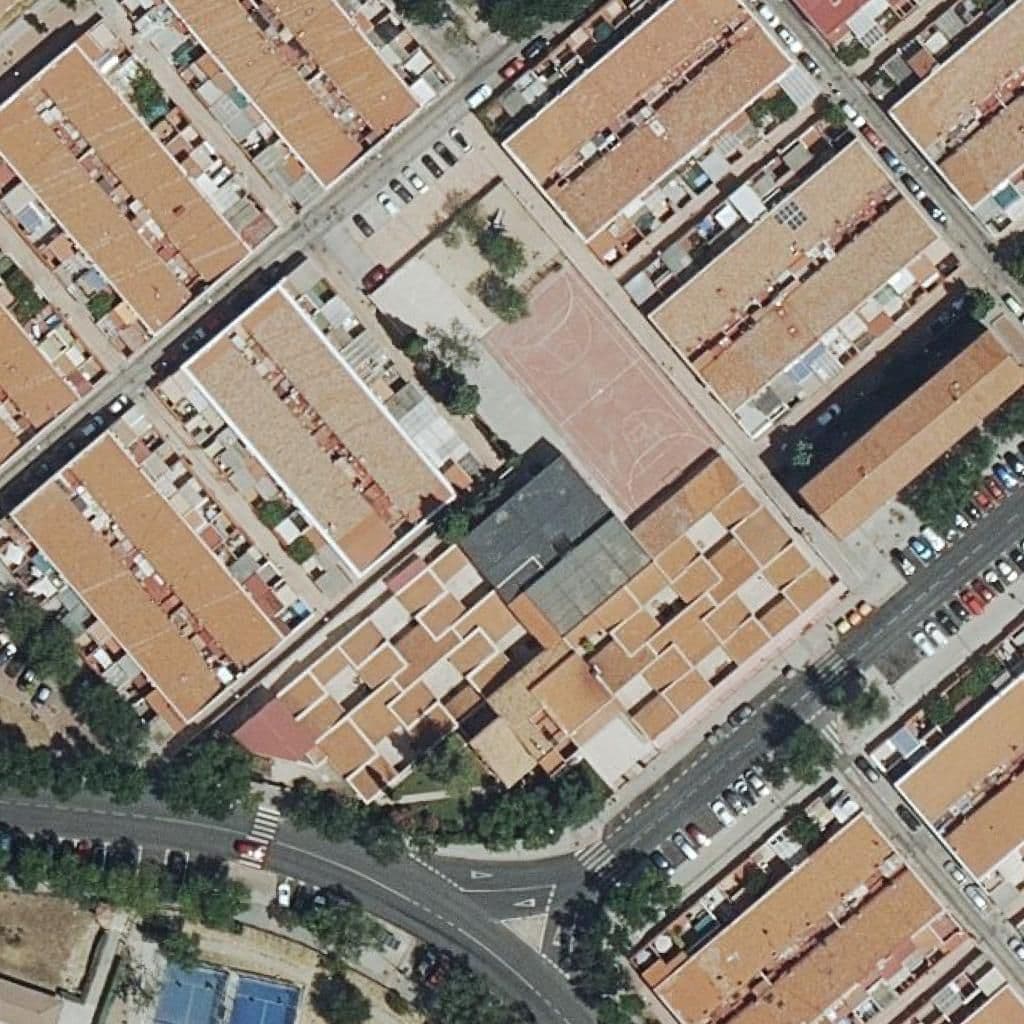 Aerial view of the grounds of Santa Rafaela Maria