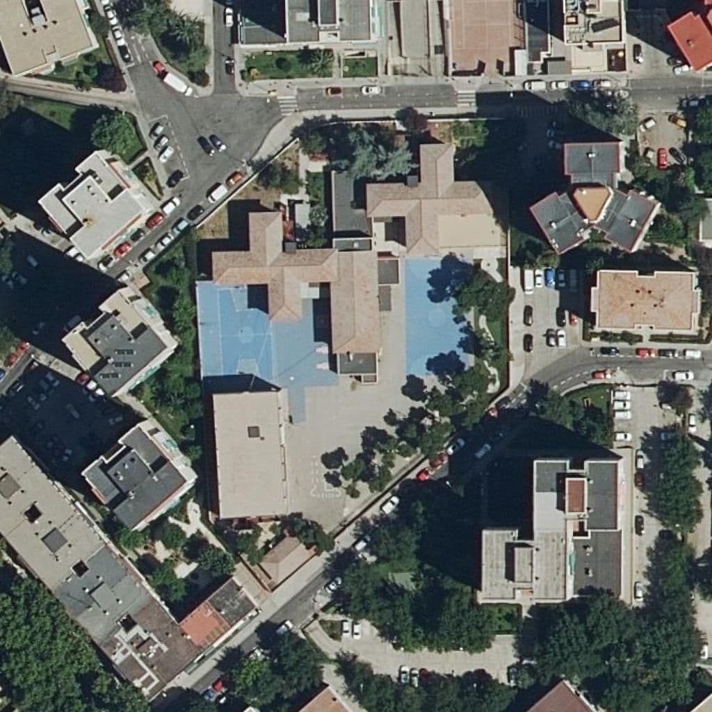 Aerial view of the grounds of Cuba