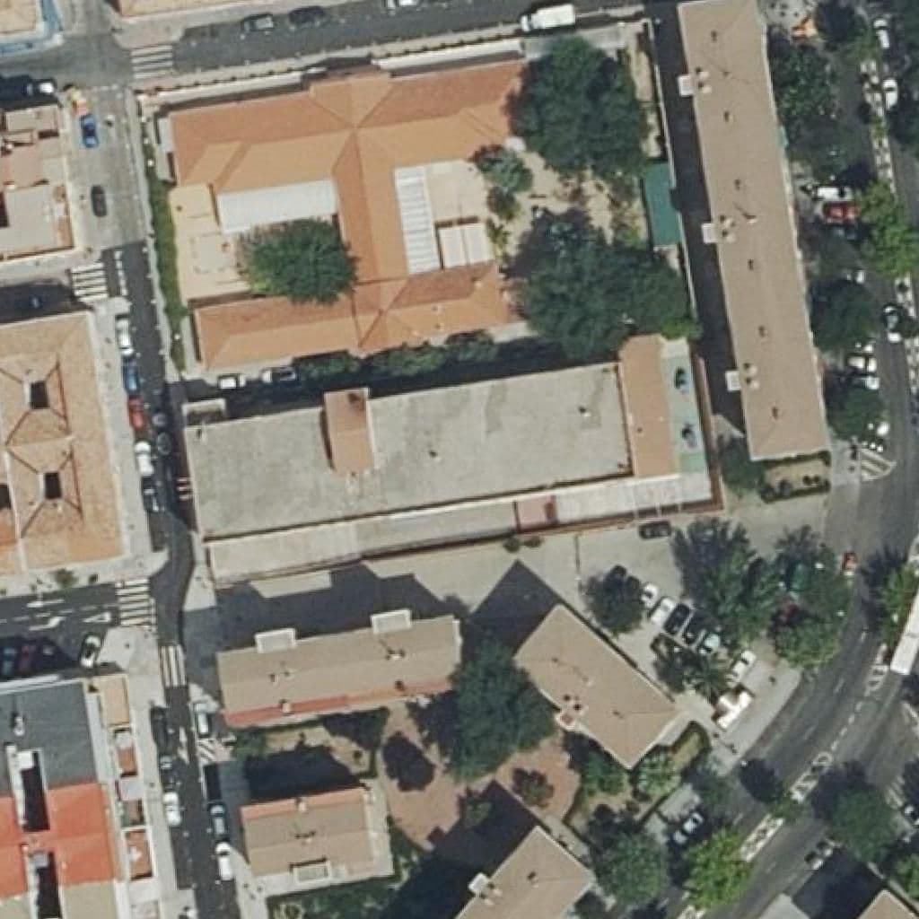 Aerial view of the grounds of Francisco De Goya