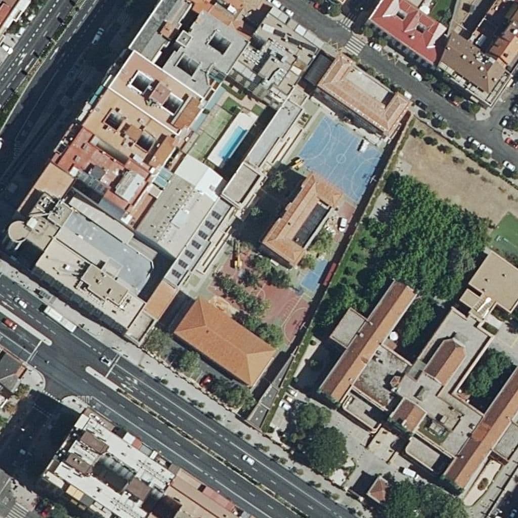 Aerial view of the grounds of Jose Calvo Sotelo