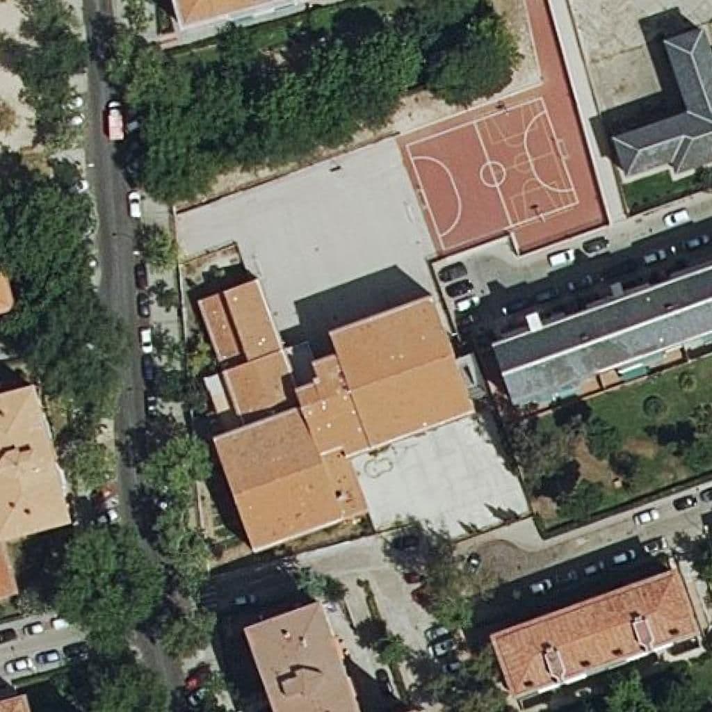 Aerial view of the grounds of Manuel Bartolome Cossio