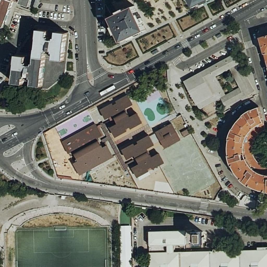 Aerial view of the grounds of Republica De El Salvador