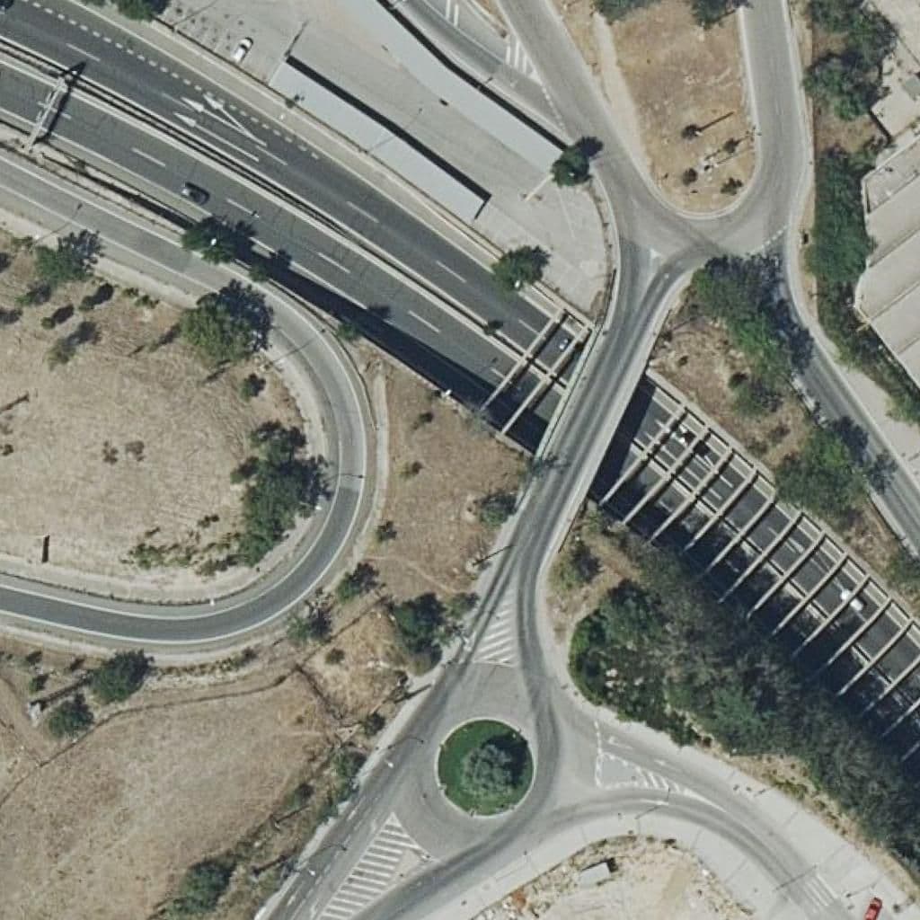 Aerial view of the grounds of Alaman De Campo
