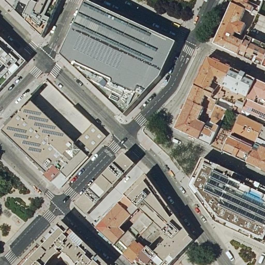 Aerial view of the grounds of Amoros