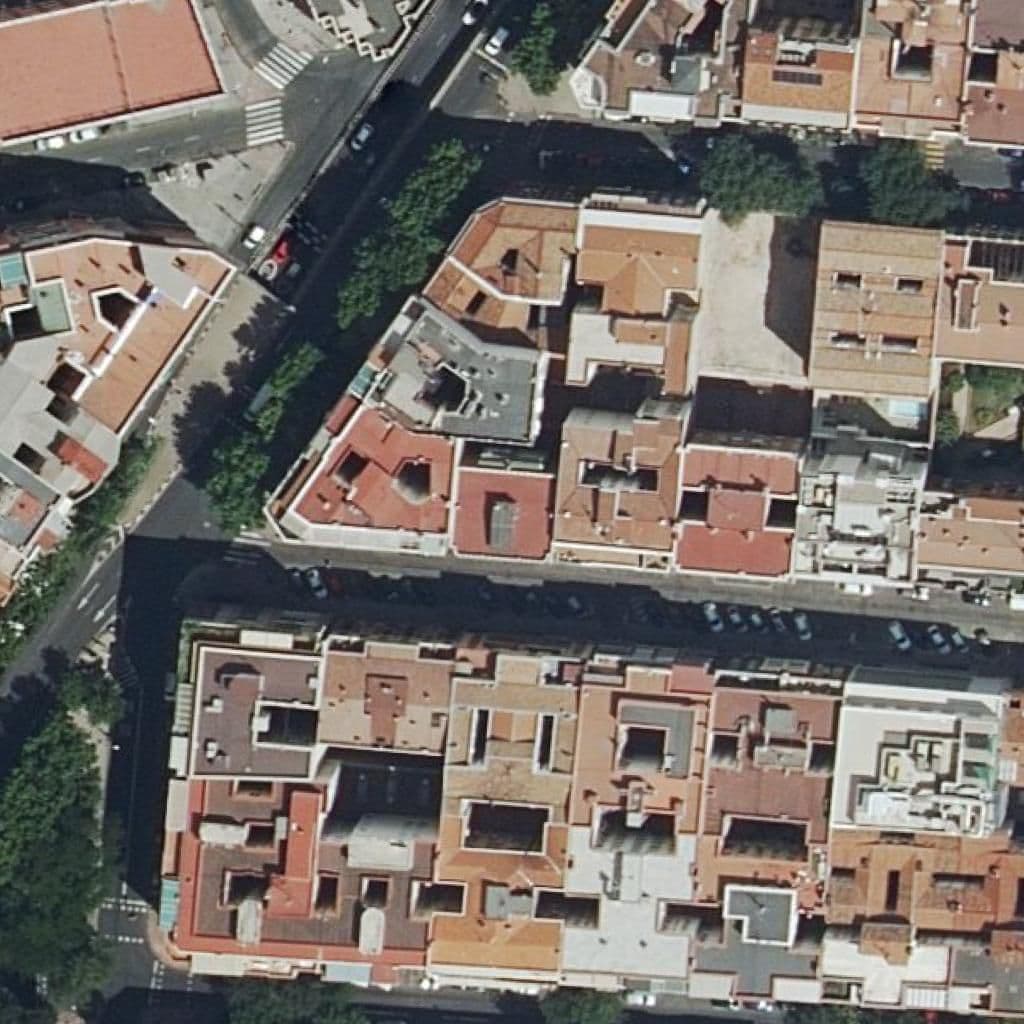 Aerial view of the grounds of Liceo Femenino Andrada