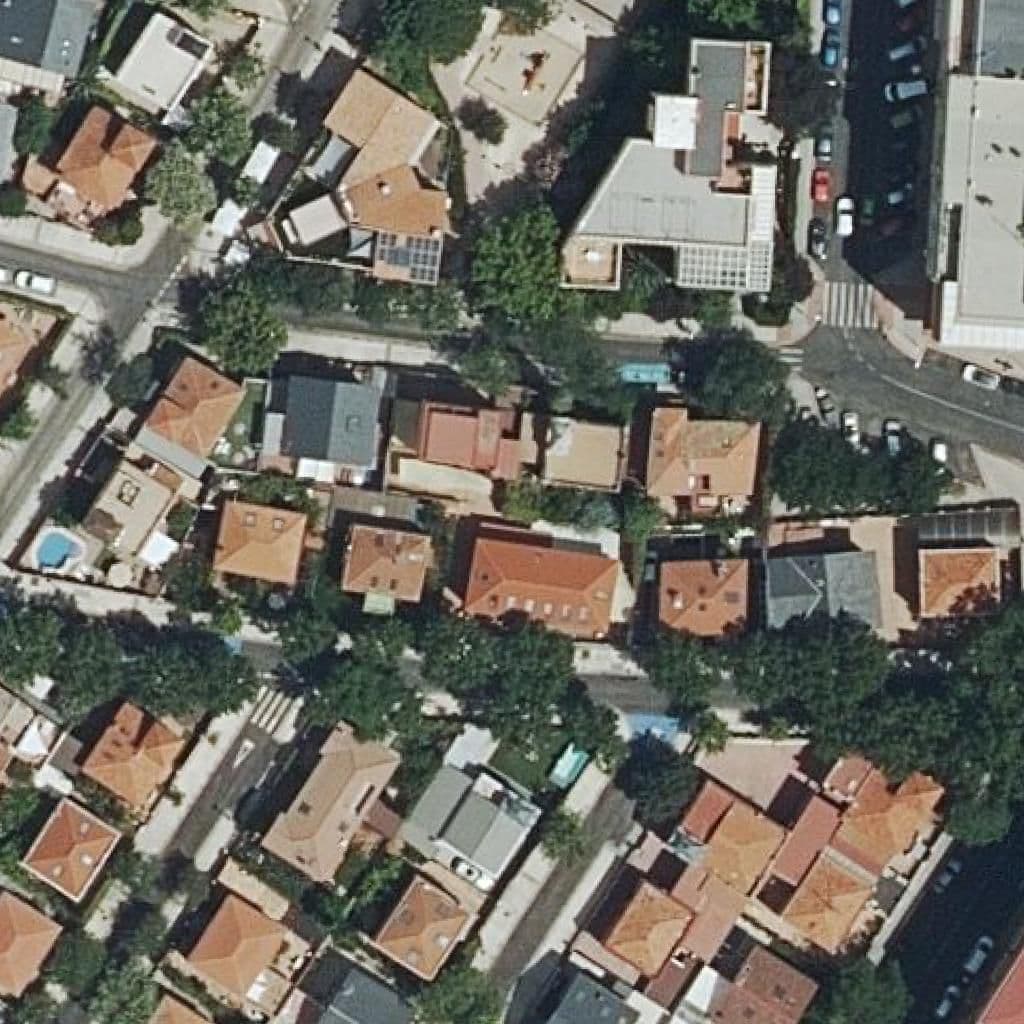 Aerial view of the grounds of Arcangel