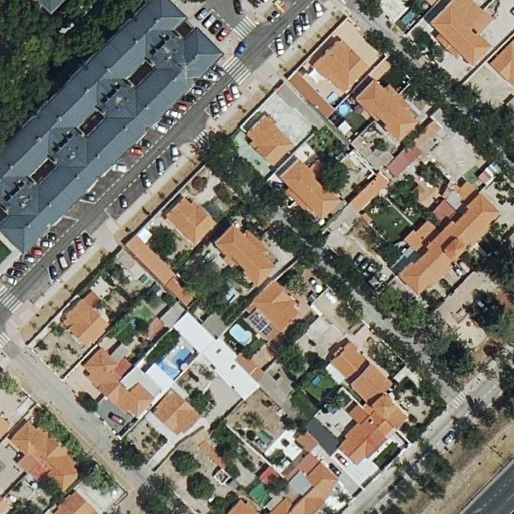 Aerial view of the grounds of San Antonio Arquis
