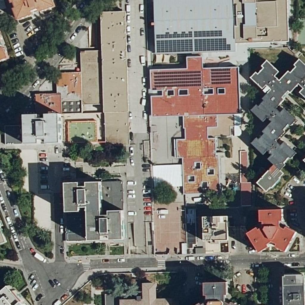 Aerial view of the grounds of Athenas
