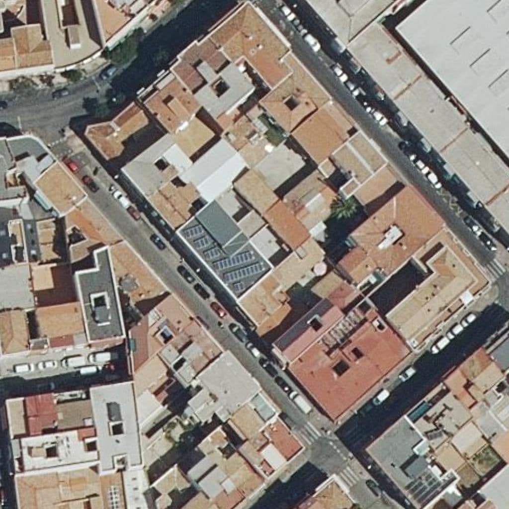 Aerial view of the grounds of Central