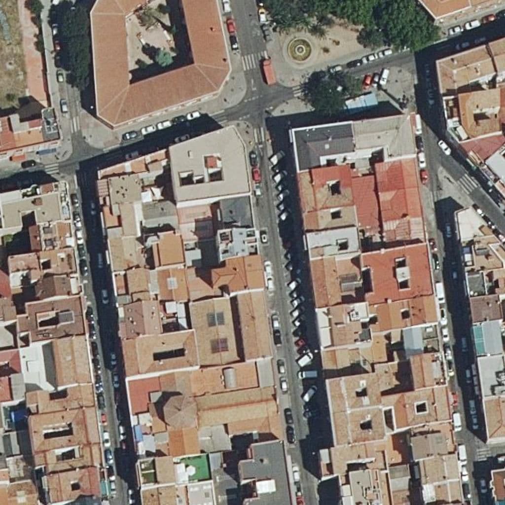Aerial view of the grounds of Central