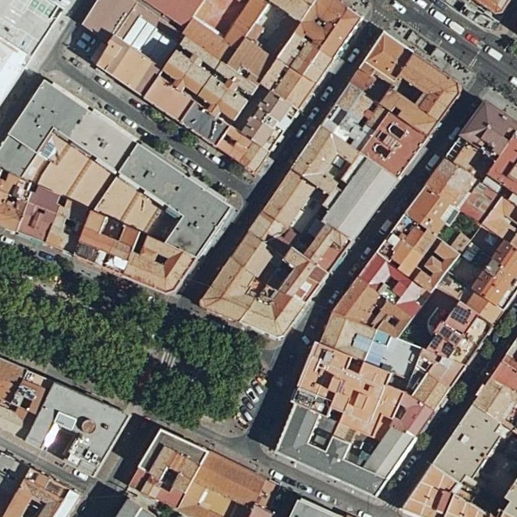 Aerial view of the grounds of 18 De Julio