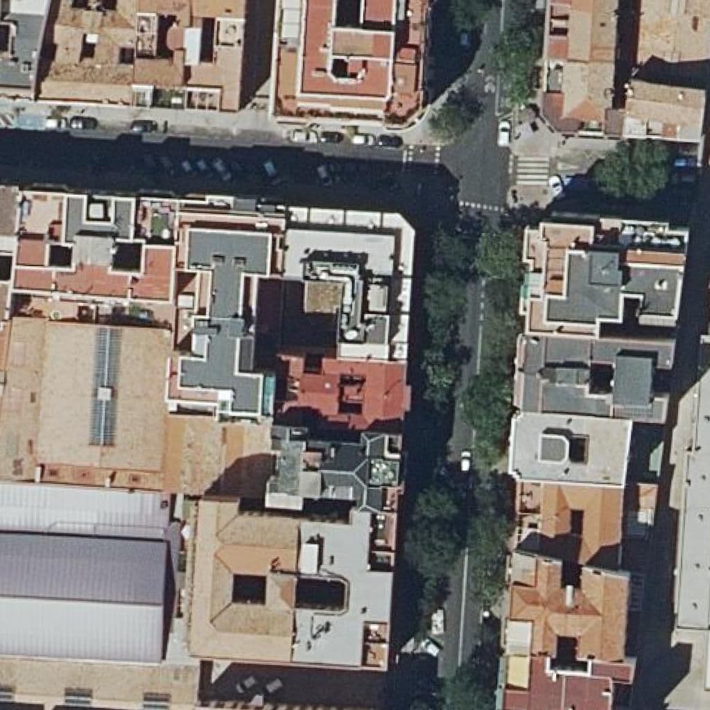 Aerial view of the grounds of Español Frances