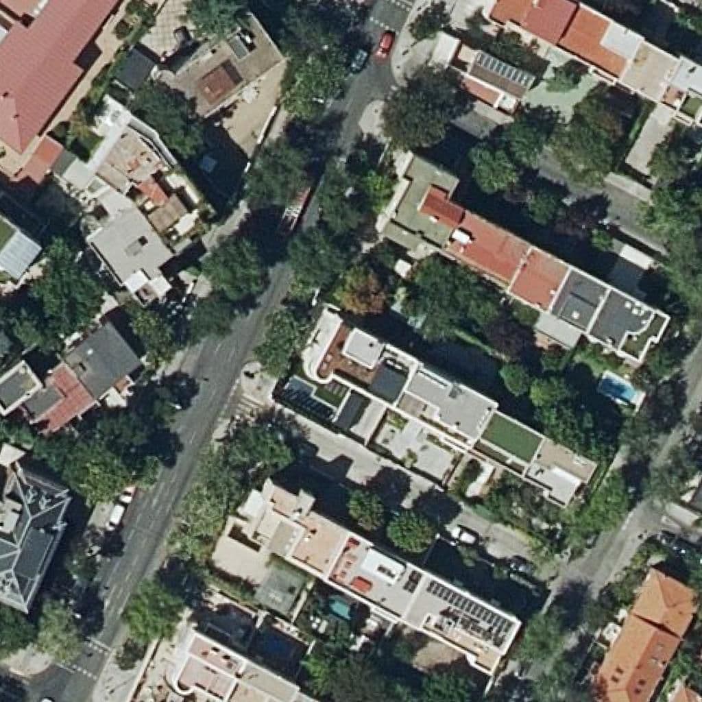 Aerial view of the grounds of Estilo