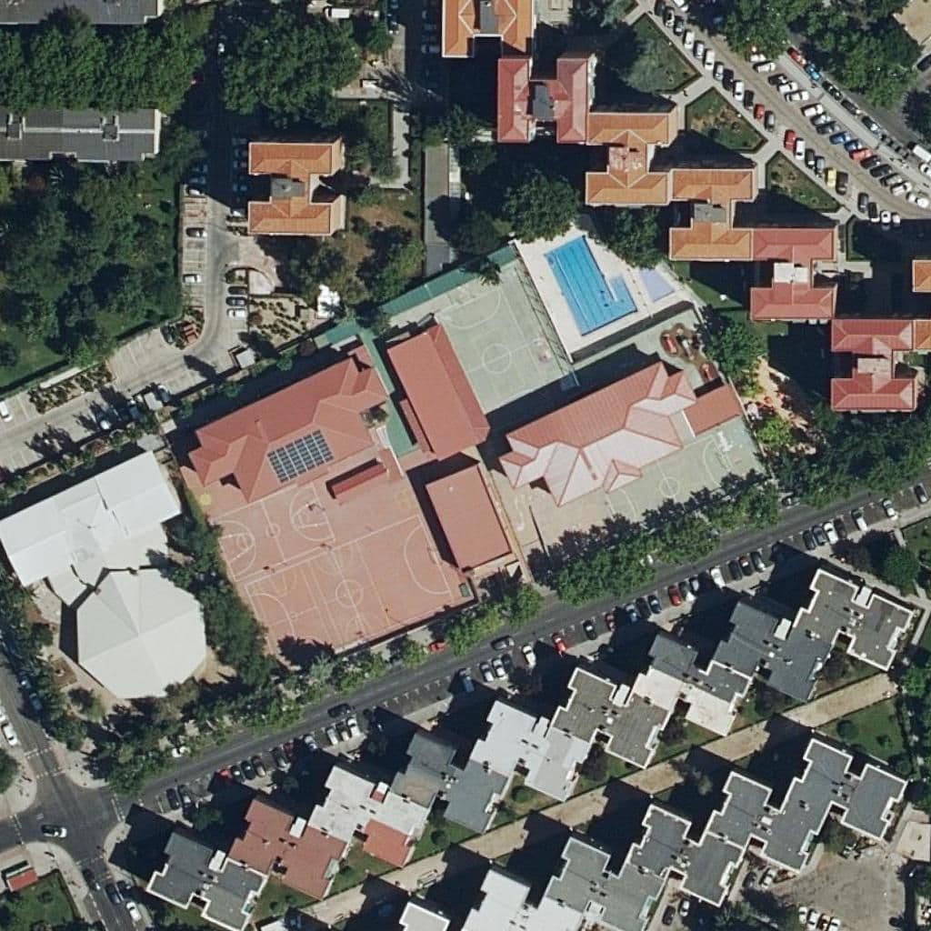 Aerial view of the grounds of Gamo Diana