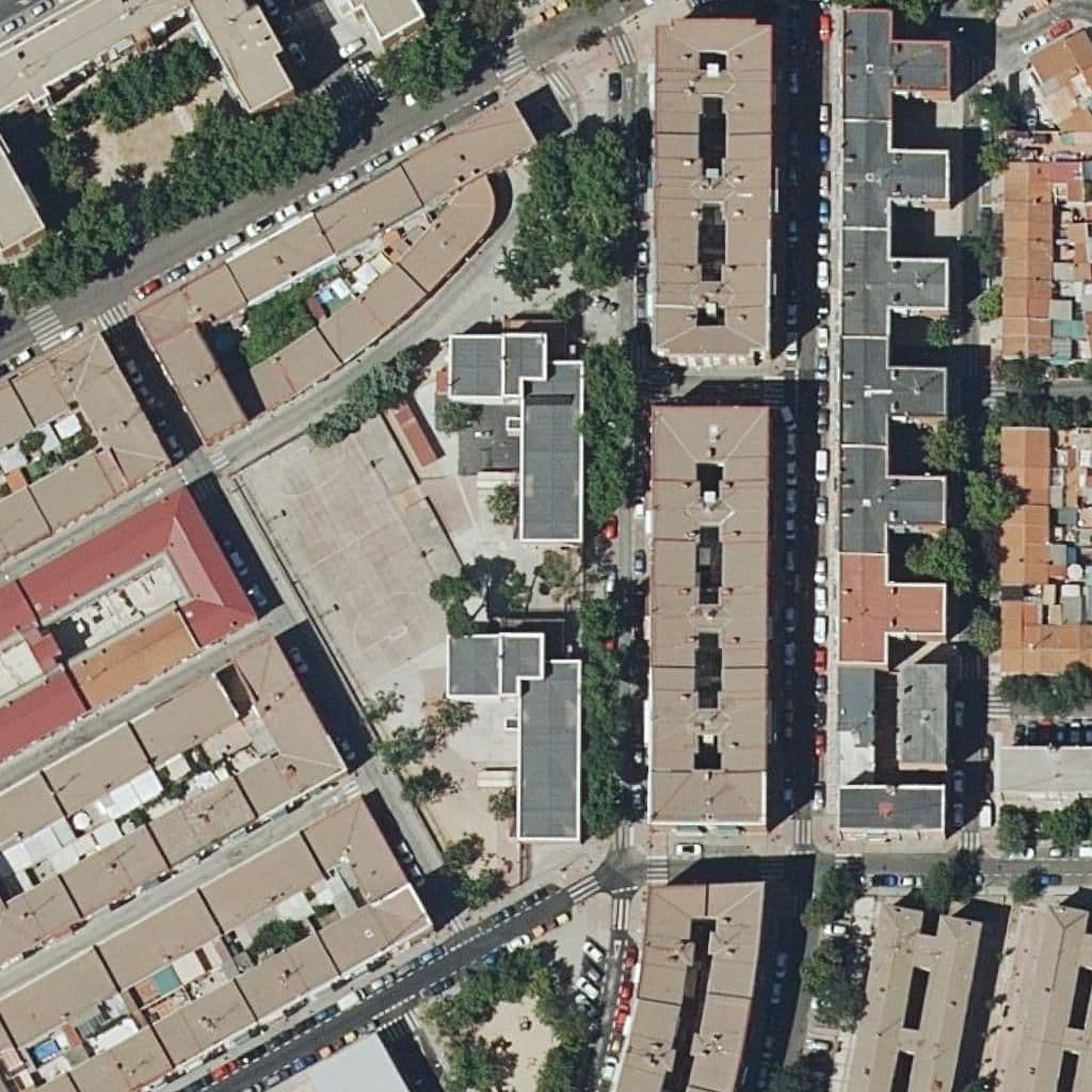 Aerial view of the grounds of Garces