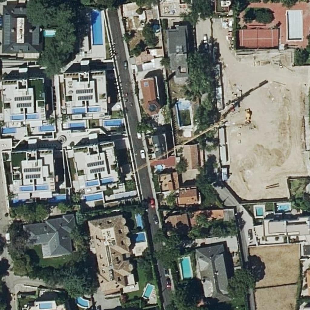 Aerial view of the grounds of La Inmaculada